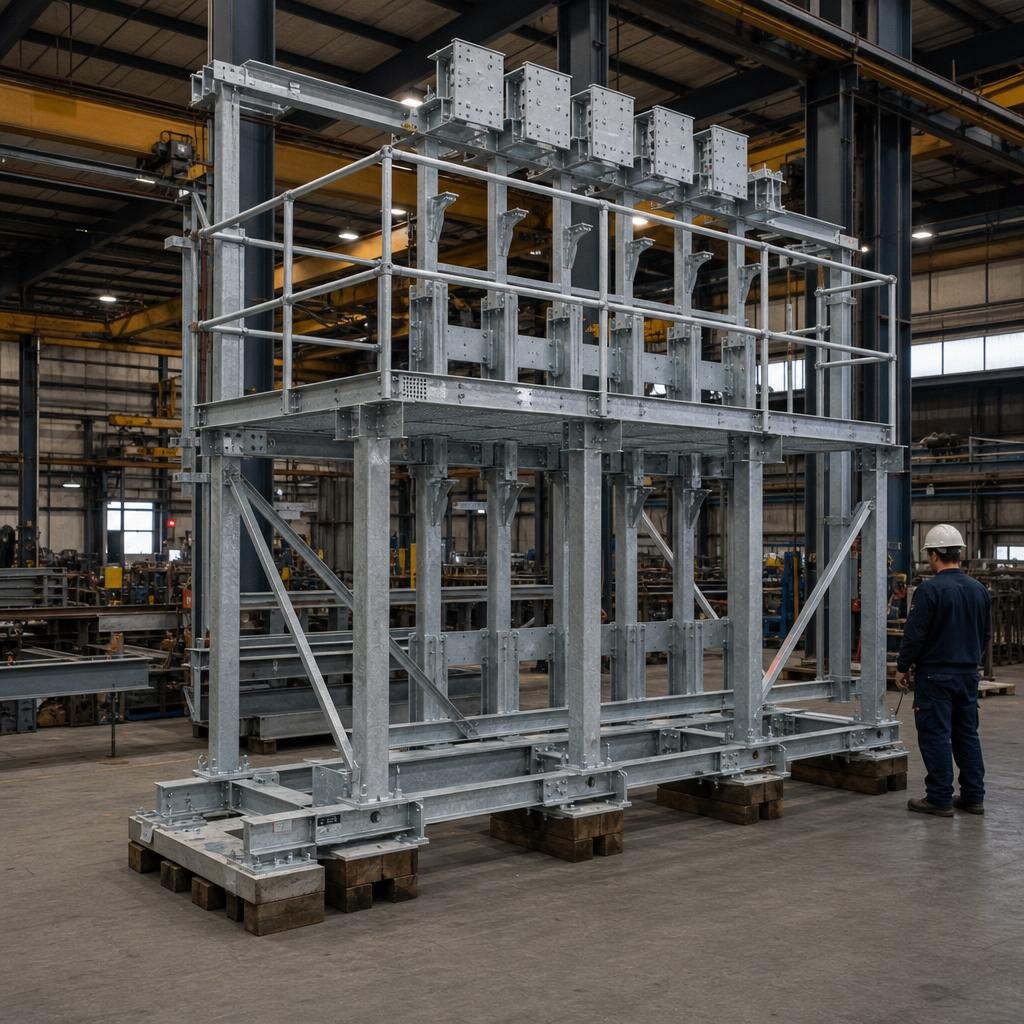 Cable termination rack during dimensional fit-up
