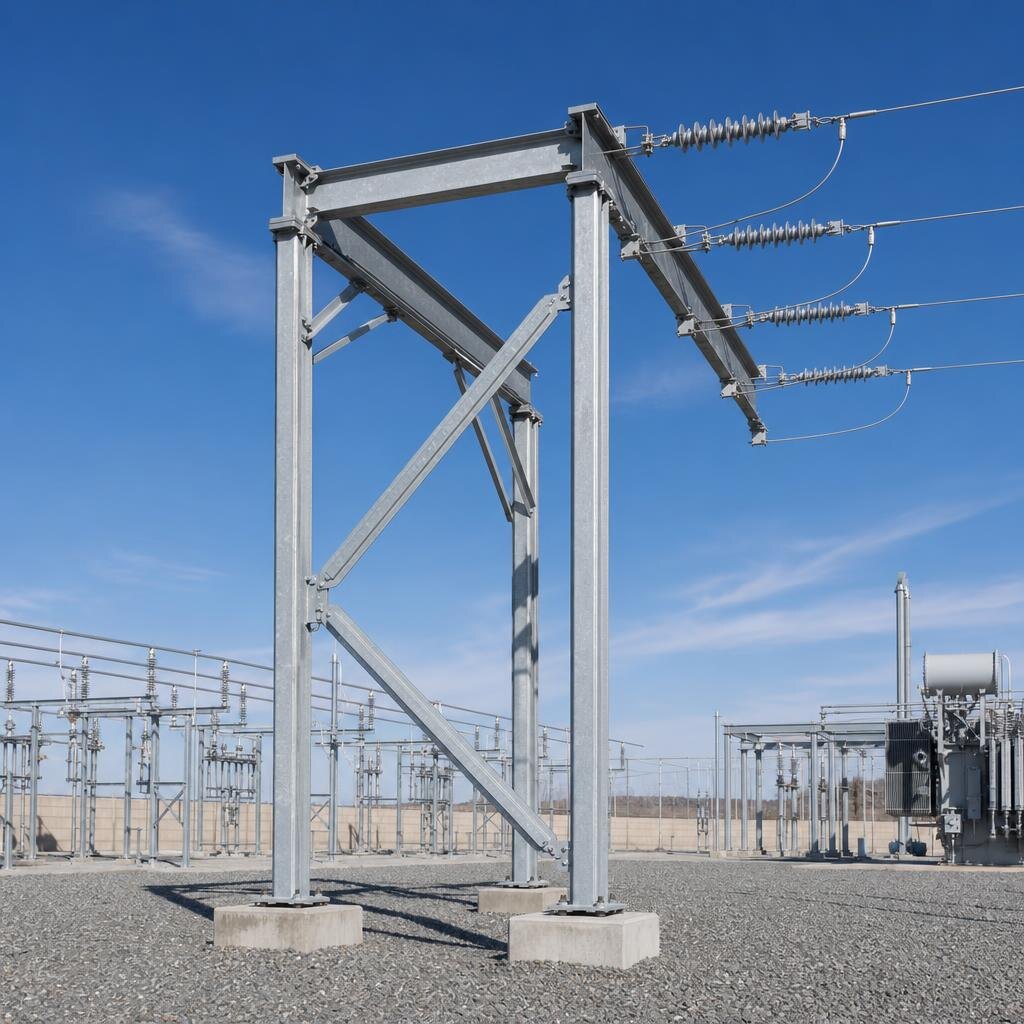 Compact dead-end configuration for a substation bay